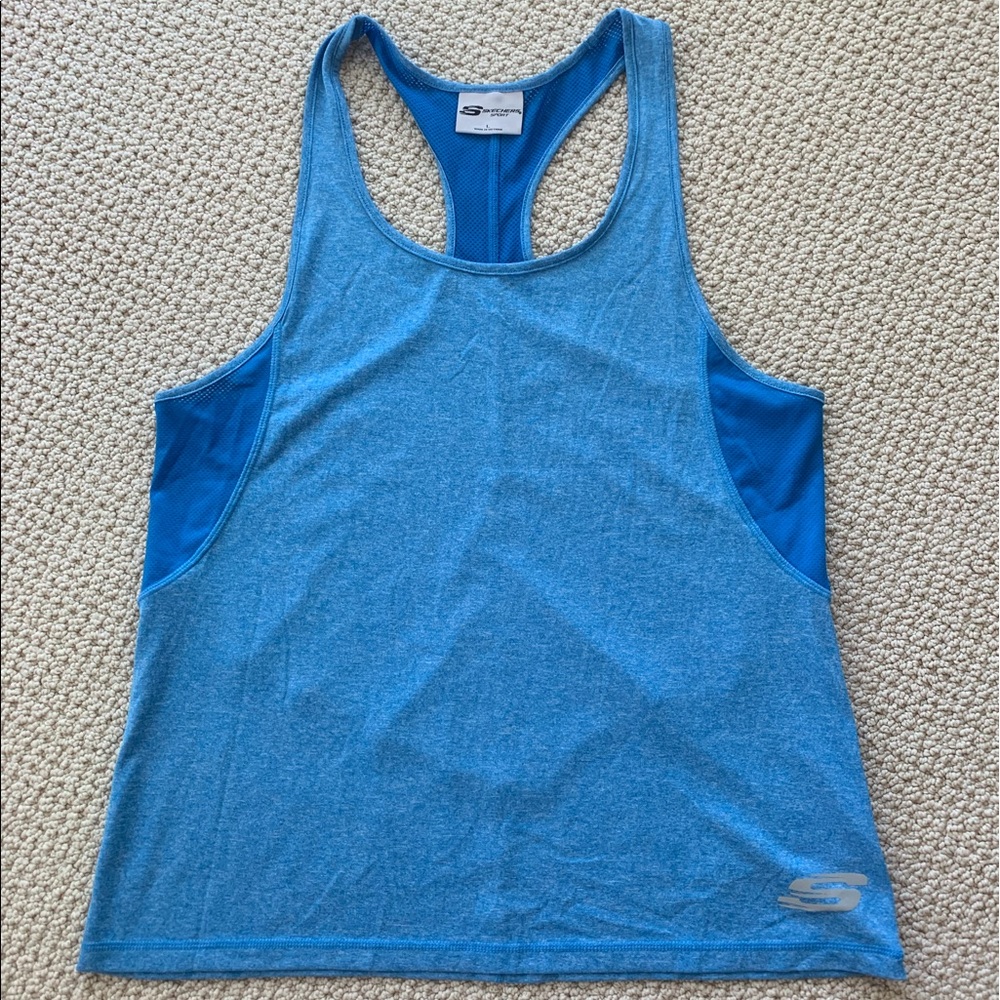 Blue Skechers Workout Tank